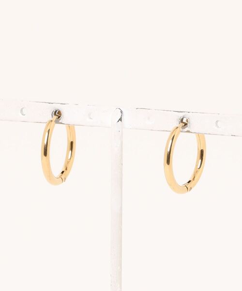 セール】金属アレルギー対応 ワンタッチフープピアス 21mm 316L