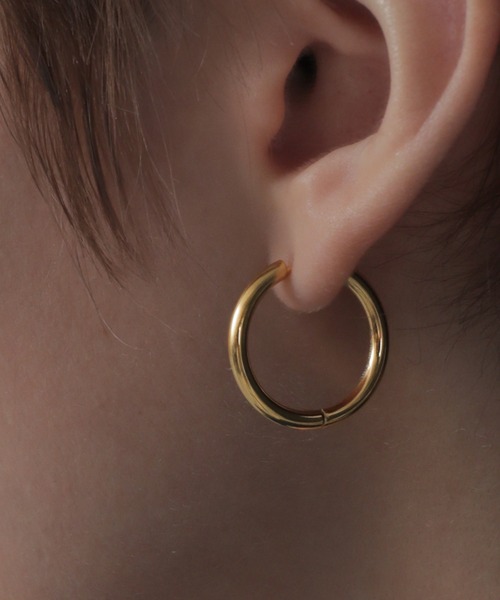 エリンギの頭 両耳用【 3mm×21mm 】ゴールドフープピアス 楽天市場】K18 イエローゴールド パイプ フープピアス 3mm×20mm
