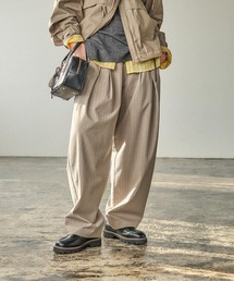 BAYFLOW | ストライプバレルパンツ(その他パンツ)