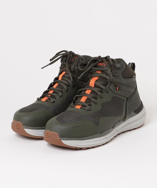 KEEN（キーン）の「SYNCHRO MID WP / シンクロ ミッド ウォータープルーフ / メンズ 安全靴 防水（スニーカー・メンズ・オリーブ・26cm/26.5cm/27cm/27.5cm/28cm）」の9枚目の写真