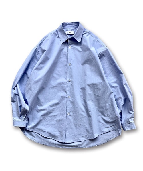 natto（ナット）の「【ユニセックスアイテム】loose silhouette standard shirt / ルーズシルエットスタンダードシャツ（シャツ/ブラウス・メンズ・チャコール/アイボリー/ブルー・FREE）」の3枚目の写真