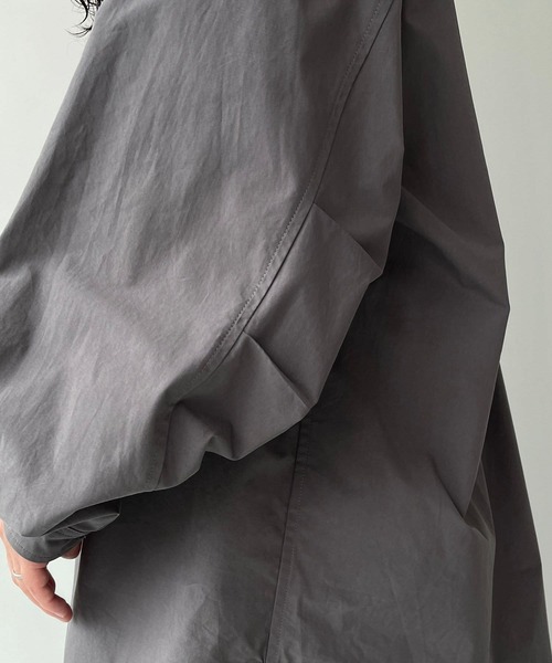 natto（ナット）の「【ユニセックスアイテム】loose silhouette standard shirt / ルーズシルエットスタンダードシャツ（シャツ/ブラウス・メンズ・チャコール/アイボリー/ブルー・FREE）」の17枚目の写真