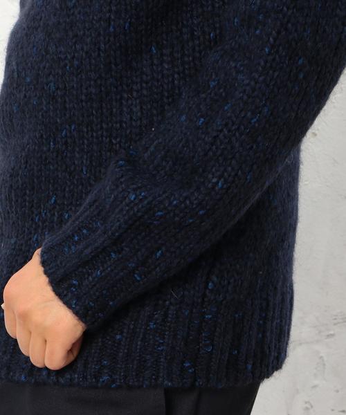 green label relaxing（グリーンレーベルリラクシング）の「KNOT/YARN タートルネックニット 3G◆（ニット/セーター・メンズ・ホワイト/ネイビー・SMALL/LARGE/MEDIUM）」の8枚目の写真