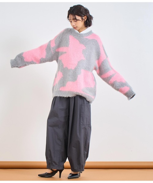 ANAP(アナップ)の「柄ニットトップス(ニット/セーター・レディース・グレー/ブラック/ブルー・FREE)」の17枚目の写真