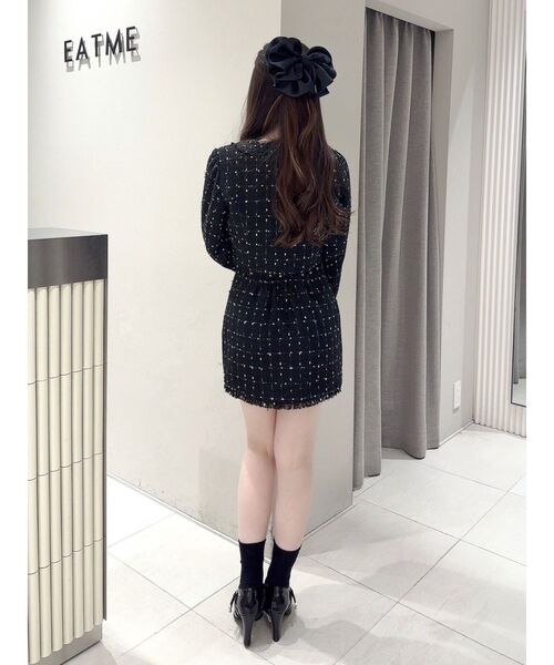 EATME（イートミー）の「ツイードミニスカート（セットアップ可能）（スカート・レディース・ブラック/オフホワイト・SMALL/MEDIUM）」の16枚目の写真