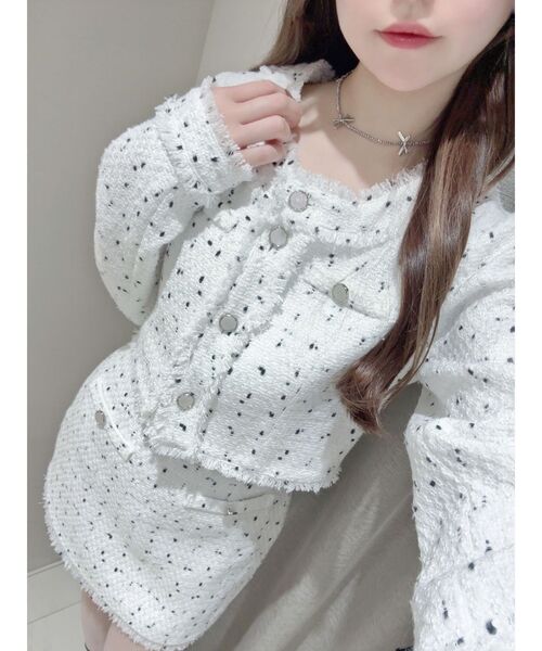 EATME（イートミー）の「ツイードミニスカート（セットアップ可能）（スカート・レディース・ブラック/オフホワイト・SMALL/MEDIUM）」の20枚目の写真