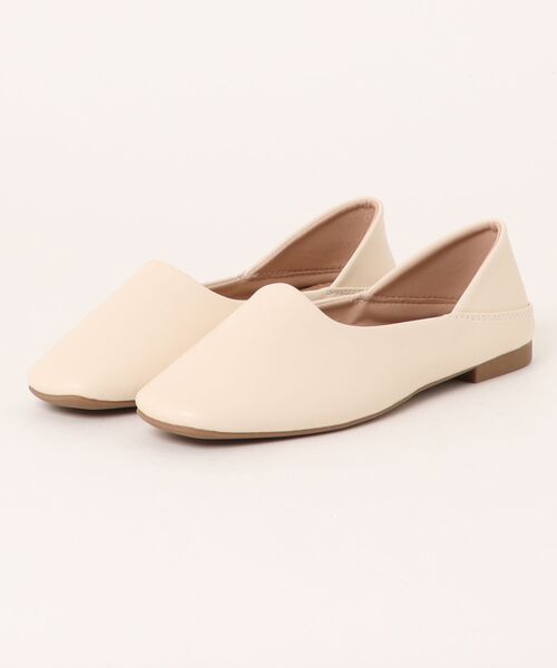 shoes365(シューズスリーシックスファイヴ)の「【SHOES 365】レディースフラットシューズ(その他シューズ・レディース・ベージュ/キャメル/オフホワイト/ブラック・22.5cm/23.0cm/23.5cm/24.0cm/24.5cm/25.0cm)」の1枚目の写真