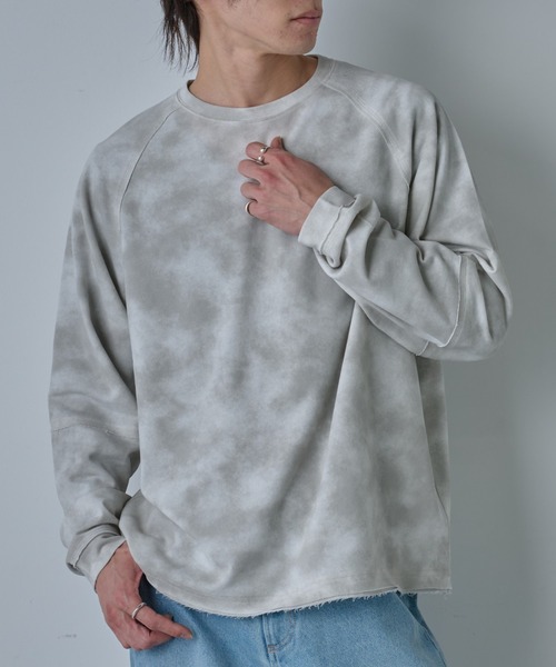 COLONY 2139（コロニートゥーワンスリーナイン）の「フェードダイカットオフ長袖T（Tシャツ/カットソー・メンズ・ホワイト/サックスブルー/グレー・MEDIUM/LARGE）」の2枚目の写真