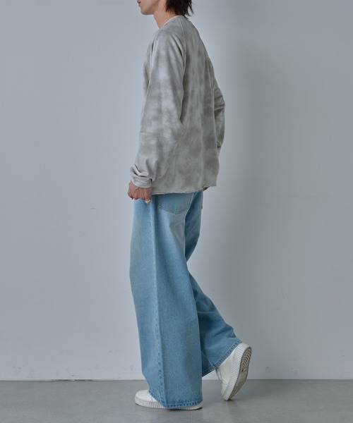 COLONY 2139（コロニートゥーワンスリーナイン）の「フェードダイカットオフ長袖T（Tシャツ/カットソー・メンズ・ホワイト/サックスブルー/グレー・MEDIUM/LARGE）」の4枚目の写真