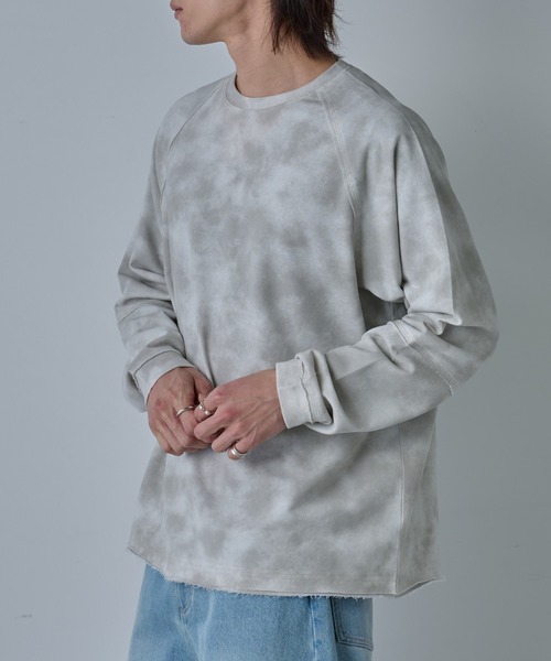 COLONY 2139（コロニートゥーワンスリーナイン）の「フェードダイカットオフ長袖T（Tシャツ/カットソー・メンズ・ホワイト/サックスブルー/グレー・MEDIUM/LARGE）」の17枚目の写真