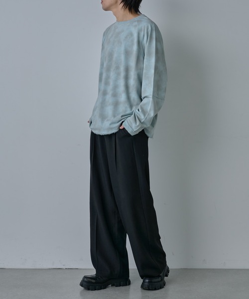 COLONY 2139（コロニートゥーワンスリーナイン）の「フェードダイカットオフ長袖T（Tシャツ/カットソー・メンズ・ホワイト/サックスブルー/グレー・MEDIUM/LARGE）」の8枚目の写真