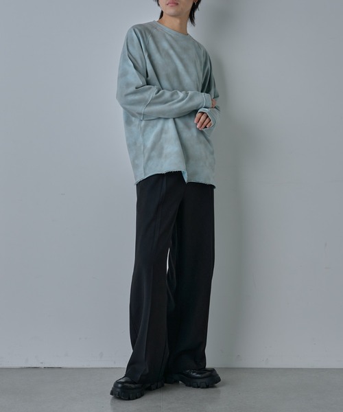 COLONY 2139（コロニートゥーワンスリーナイン）の「フェードダイカットオフ長袖T（Tシャツ/カットソー・メンズ・ホワイト/サックスブルー/グレー・MEDIUM/LARGE）」の6枚目の写真