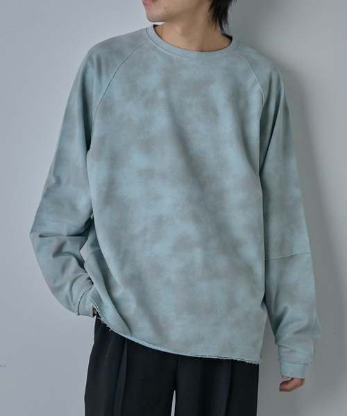 COLONY 2139（コロニートゥーワンスリーナイン）の「フェードダイカットオフ長袖T（Tシャツ/カットソー・メンズ・ホワイト/サックスブルー/グレー・MEDIUM/LARGE）」の21枚目の写真