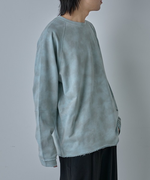 COLONY 2139（コロニートゥーワンスリーナイン）の「フェードダイカットオフ長袖T（Tシャツ/カットソー・メンズ・ホワイト/サックスブルー/グレー・MEDIUM/LARGE）」の18枚目の写真