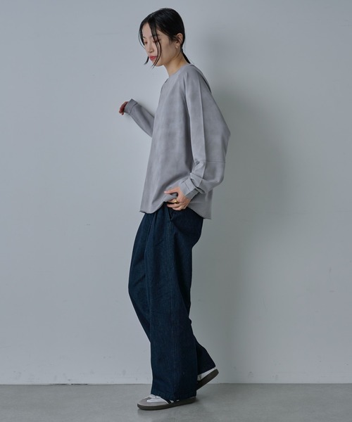 COLONY 2139（コロニートゥーワンスリーナイン）の「フェードダイカットオフ長袖T（Tシャツ/カットソー・メンズ・ホワイト/サックスブルー/グレー・MEDIUM/LARGE）」の12枚目の写真