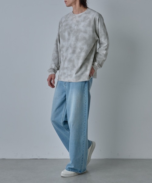 COLONY 2139（コロニートゥーワンスリーナイン）の「フェードダイカットオフ長袖T（Tシャツ/カットソー・メンズ・ホワイト/サックスブルー/グレー・MEDIUM/LARGE）」の5枚目の写真