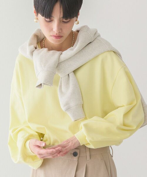 AMERICAN HOLIC（アメリカンホリック）の「袖ボリュームカットプルオーバー（Tシャツ/カットソー・レディース・オフホワイト/チャコールグレー/ライトベージュ/グリーン/イエロー・L/M）」の17枚目の写真