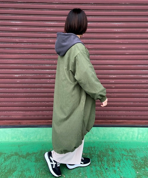 CRB(シーアールビー)の「ピーチロングMA-1(MA-1・レディース・ベージュ/ブラック/アイボリー/カーキ・F)」の12枚目の写真