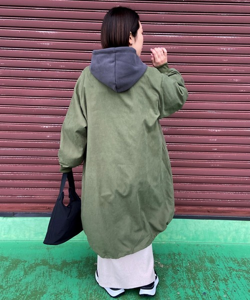 CRB(シーアールビー)の「ピーチロングMA-1(MA-1・レディース・ベージュ/ブラック/アイボリー/カーキ・F)」の13枚目の写真