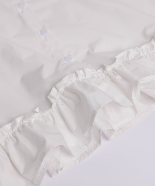 SUGAR BISKET（シュガービスケット）の「フリルヘムブラウス（シャツ/ブラウス・レディース・ブラック/ホワイト・フリー）」の14枚目の写真