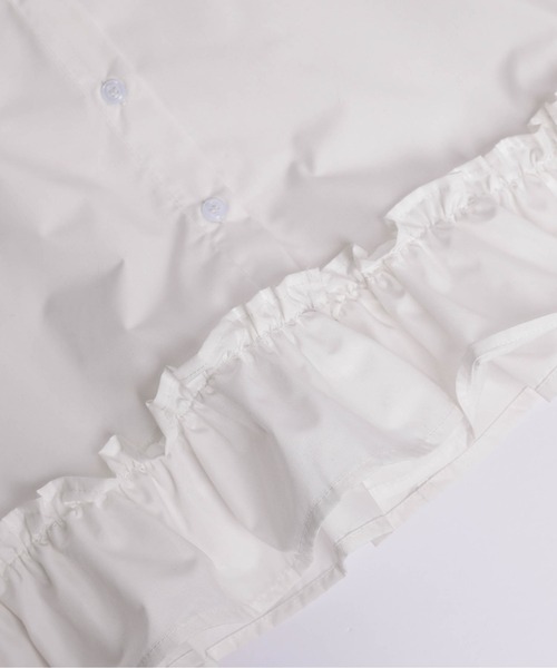 SUGAR BISKET（シュガービスケット）の「フリルヘムブラウス（シャツ/ブラウス・レディース・ブラック/ホワイト・フリー）」の13枚目の写真