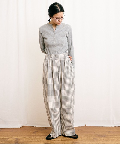 fig London(フィグロンドン)の「DAILY simple cardigan(Tシャツ/カットソー・レディース・ホワイト/グレー・FREE)」の13枚目の写真