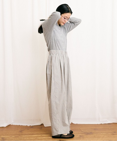 fig London(フィグロンドン)の「DAILY simple cardigan(Tシャツ/カットソー・レディース・ホワイト/グレー・FREE)」の14枚目の写真