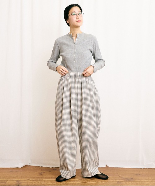 fig London(フィグロンドン)の「DAILY simple cardigan(Tシャツ/カットソー・レディース・ホワイト/グレー・FREE)」の16枚目の写真
