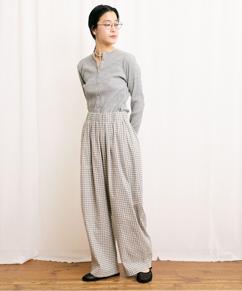 fig London(フィグロンドン)の「DAILY simple cardigan(Tシャツ/カットソー・レディース・ホワイト/グレー・FREE)」の18枚目の写真