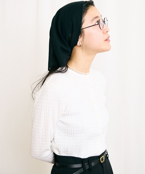 fig London(フィグロンドン)の「DAILY simple cardigan(Tシャツ/カットソー・レディース・ホワイト/グレー・FREE)」の5枚目の写真