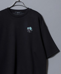 ANPAS（アンパス）の「ANPAS Ponte Fabric Flower Embroidery Oversized T-Shirt/ANPAS 別注 ポンチ 花柄 ワンポイント刺繍 接触冷感 オーバーサイズ 半袖Tシャツ メンズ レディース ユニセックス（Tシャツ/カットソー）」