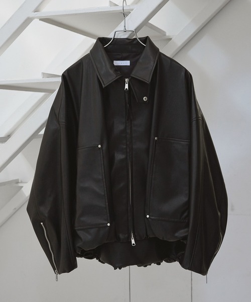 ILLMAZE】2WAY balloon silhouette short blouson / 2WAY バルーン