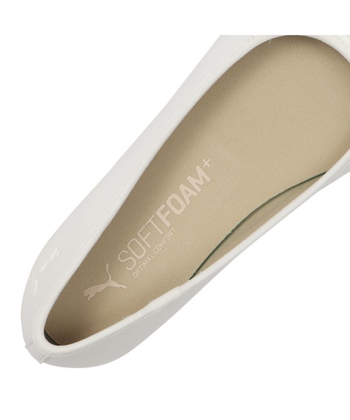 PUMA（プーマ）の「PUMA プーマ W YONGI FLAT RIBBON ヨンギ フラット リボン 394160 ABC-MART限定 *03WARM WHITE（パンプス・レディース・ホワイト・22.5cm/23.0cm/23.5cm/24.0cm/24.5cm/25.0cm/25.5cm）」の3枚目の写真