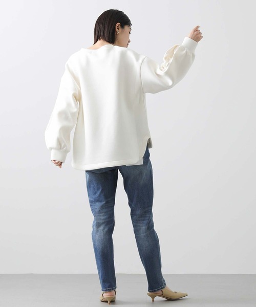 Gready Brilliant(グレディブリリアン)の「ダンボールレーススリーブカットソー(Tシャツ/カットソー・レディース・ベージュ/アイボリー・M)」の5枚目の写真