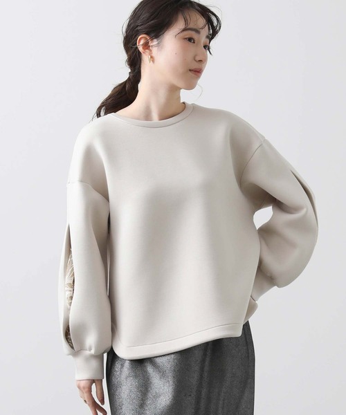 Gready Brilliant(グレディブリリアン)の「ダンボールレーススリーブカットソー(Tシャツ/カットソー・レディース・ベージュ/アイボリー・M)」の16枚目の写真