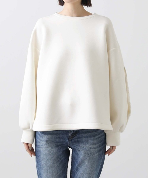 Gready Brilliant(グレディブリリアン)の「ダンボールレーススリーブカットソー(Tシャツ/カットソー・レディース・ベージュ/アイボリー・M)」の20枚目の写真