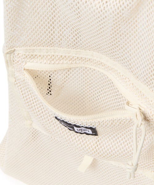 NEW ERA（ニューエラ）の「NEW ERA/ニューエラ エコトートバッグ 22L パッカブル アイボリーメッシュ/ブラックメッシュ 14392331/14521337（エコバッグ/サブバッグ・メンズ・ブラック/アイボリー・FREE）」の9枚目の写真