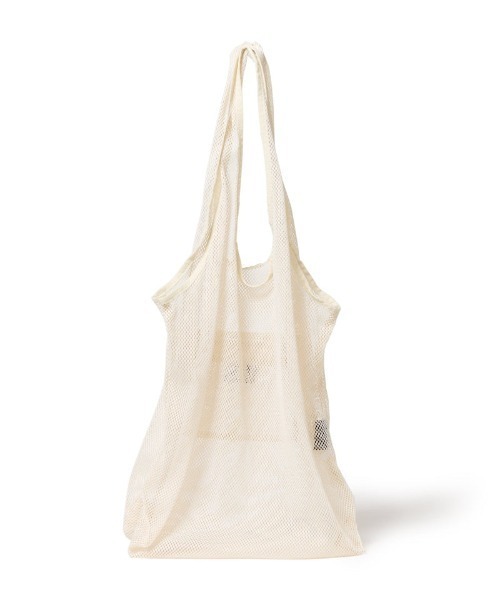 NEW ERA（ニューエラ）の「NEW ERA/ニューエラ エコトートバッグ 22L パッカブル アイボリーメッシュ/ブラックメッシュ 14392331/14521337（エコバッグ/サブバッグ・メンズ・ブラック/アイボリー・FREE）」の5枚目の写真