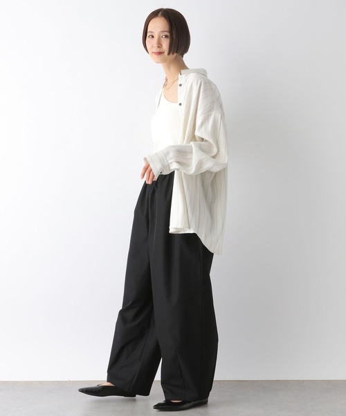 LEPSIM（レプシィム）の「アソートクラフトシャツ　288190（シャツ/ブラウス・レディース・チャコールグレー/ホワイト系その他・FREE）」の7枚目の写真