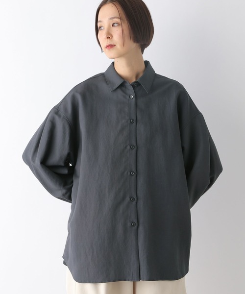 LEPSIM（レプシィム）の「アソートクラフトシャツ　288190（シャツ/ブラウス・レディース・チャコールグレー/ホワイト系その他・FREE）」の8枚目の写真