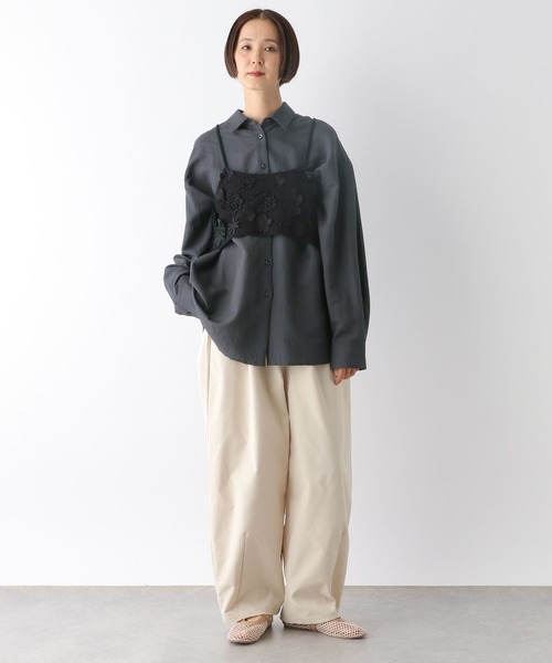 LEPSIM（レプシィム）の「アソートクラフトシャツ　288190（シャツ/ブラウス・レディース・チャコールグレー/ホワイト系その他・FREE）」の11枚目の写真