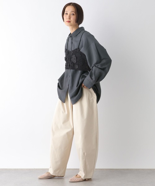 LEPSIM（レプシィム）の「アソートクラフトシャツ　288190（シャツ/ブラウス・レディース・チャコールグレー/ホワイト系その他・FREE）」の13枚目の写真