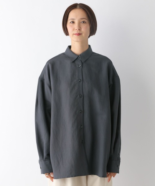 LEPSIM（レプシィム）の「アソートクラフトシャツ　288190（シャツ/ブラウス・レディース・チャコールグレー/ホワイト系その他・FREE）」の14枚目の写真