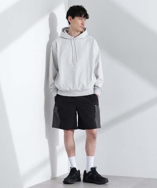 NANO universe（ナノユニバース）の「｢NJ/CLUB｣ USAコットン スウェットパーカー(セットアップ可)（パーカー・メンズ・ブラック/トップグレー・M/L）」の8枚目の写真