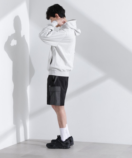 NANO universe（ナノユニバース）の「｢NJ/CLUB｣ USAコットン スウェットパーカー(セットアップ可)（パーカー・メンズ・ブラック/トップグレー・M/L）」の10枚目の写真