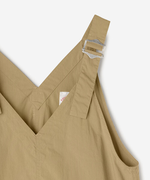 DANTON | ストレッチタイプライター Vネックサロペットスカート