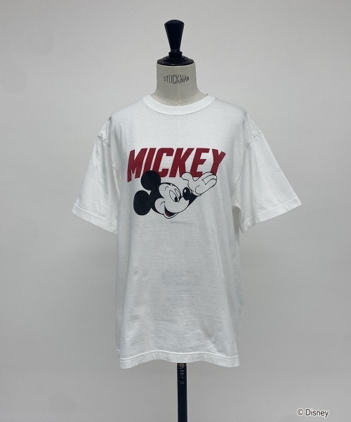 Disney(ディズニー)の「【GOOD ROCK SPEED】 MICKEY / ミッキー / プリント / 半袖 Tシャツ(Tシャツ/カットソー・レディース・ホワイト/チャコールグレー・フリー)」の4枚目の写真