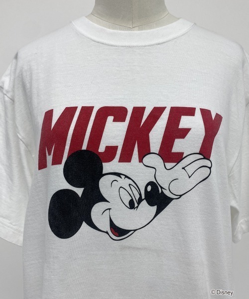 Disney(ディズニー)の「【GOOD ROCK SPEED】 MICKEY / ミッキー / プリント / 半袖 Tシャツ(Tシャツ/カットソー・レディース・ホワイト/チャコールグレー・フリー)」の8枚目の写真