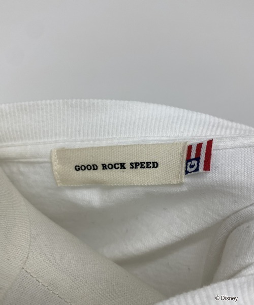 Disney(ディズニー)の「【GOOD ROCK SPEED】 MICKEY / ミッキー / プリント / 半袖 Tシャツ(Tシャツ/カットソー・レディース・ホワイト/チャコールグレー・フリー)」の9枚目の写真
