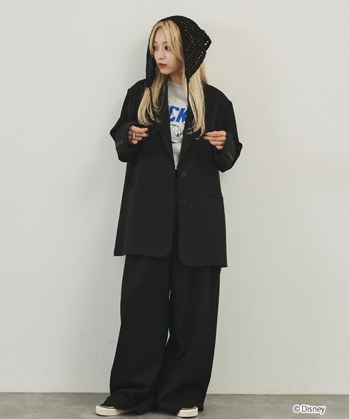 Disney(ディズニー)の「【GOOD ROCK SPEED】 MICKEY / ミッキー / プリント / 半袖 Tシャツ(Tシャツ/カットソー・レディース・ホワイト/チャコールグレー・フリー)」の19枚目の写真